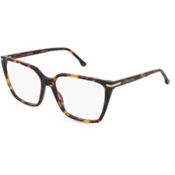 Safilo GmbH Victoria Beckham VB 1014 Damen-Brille inkl. Gläser Vollrand Quadratisch Acetat-Gestell 56/15/140, Braun