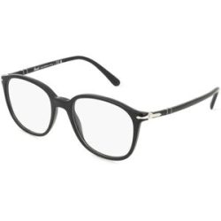 Luxottica Fashion Brillen Vertriebs GmbH Persol 0PO3317V Unisex-Brille inkl. Gläser Vollrand Quadratisch Acetat-Gestell 53/19/145, Schwarz