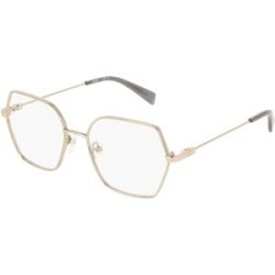 Marchon Germany GmbH Liu Jo LJ2182 Damen-Brille inkl. Gläser Vollrand Eckig Metall-Gestell 52/17/140, Gold