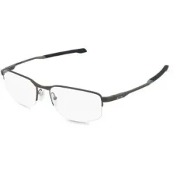 Luxottica Fashion Brillen Vertriebs GmbH Oakley OX3035 ADDAMS 0.5 Herren-Brille inkl. Gläser Halbrand Eckig Metall-Gestell 54/18/140, Transparent