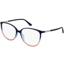 Marchon Germany GmbH Calvin Klein CK21521 Unisex-Brille inkl. Gläser Vollrand Butterfly Kunststoff-Gestell 56/15/140, Blau