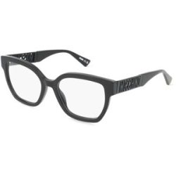 Safilo GmbH Moschino 633 Damen-Brille inkl. Gläser Vollrand Quadratisch Acetat-Gestell 52/18/145, Schwarz