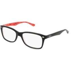 Luxottica Fashion Brillen Vertriebs GmbH Ray-Ban RX5228 Damen-Brille inkl. Gläser Vollrand Quadratisch Acetat-Gestell 50/17/140, Schwarz