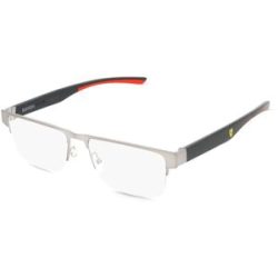 Luxottica Fashion Brillen Vertriebs GmbH Scuderia Ferrari FZ7007 Herren-Brille inkl. Gläser Halbrand Halb Metall-Gestell 55/17/145, Grau