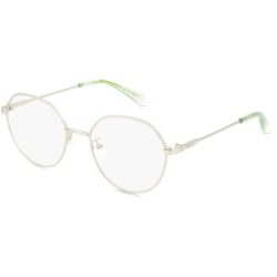 Safilo GmbH Polaroid PLD D490/G Damen-Brille inkl. Gläser Vollrand Panto Metall-Gestell 52/18/145, Silber