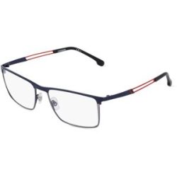 Safilo GmbH Carrera 8831 Herren-Brille inkl. Gläser Vollrand Quadratisch Titan-Gestell 55/18/140, Blau