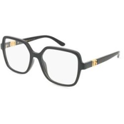 Luxottica Fashion Brillen Vertriebs GmbH Dolce&Gabbana DG5105U Damen-Brille inkl. Gläser Vollrand Quadratisch Kunststoff-Gestell 55/18/145, Schwarz