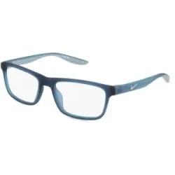 Marchon Germany GmbH Nike 7046 Unisex-Brille inkl. Gläser Vollrand Quadratisch Acetat-Gestell 54/17/140, Blau