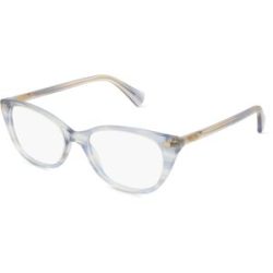 Luxottica Fashion Brillen Vertriebs GmbH Ralph RA7146 Damen-Brille inkl. Gläser Vollrand Quadratisch Acetat-Gestell 51/17/145, Blau
