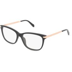 Safilo GmbH Nike FOS 7150 Damen-Brille inkl. Gläser Vollrand Quadratisch Kunststoff-Gestell 55/16/140, Schwarz