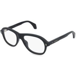 Luxottica Fashion Brillen Vertriebs GmbH Moncler ME2025U Unisex-Brille inkl. Gläser Vollrand Quadratisch Acetat-Gestell 55/19/145, Schwarz