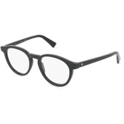 Kering Eyewear Spa Bottega Veneta BV1225O Unisex-Brille inkl. Gläser Vollrand Panto Acetat-Gestell 50/19/145, Schwarz