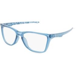 Luxottica Fashion Brillen Vertriebs GmbH Oakley OX8058 THE CUT Herren-Brille inkl. Gläser Vollrand Quadratisch Kunststoff-Gestell 56/17/140, Grau