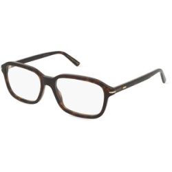 Kering Eyewear Spa Gucci GG1446O Unisex-Brille inkl. Gläser Vollrand Quadratisch Acetat-Gestell 56/18/145, Havanna