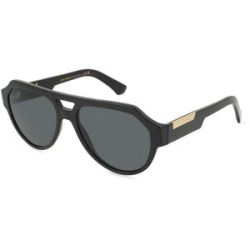 Luxottica Fashion Brillen Vertriebs GmbH Dolce&Gabbana 0DG4466 Herren-Sonnenbrille Vollrand Quadratisch Acetat-Gestell, Schwarz