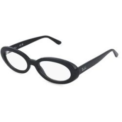 Luxottica Fashion Brillen Vertriebs GmbH Ray-Ban RX2223V Damen-Brille inkl. Gläser Vollrand Oval Kunststoff-Gestell 52/19/145, Schwarz