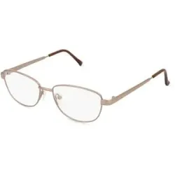 Zhangzhou Agilton Optical Co., Ltd. Fielmann MC 499 TR Damen-Brille inkl. Gläser Vollrand Quadratisch Edelstahl-Gestell 52/16/135, Braun