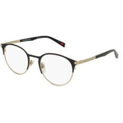 Safilo GmbH Levi's LV5035 Unisex-Brille inkl. Gläser Vollrand Panto Metall-Gestell 50/20/145, Schwarz