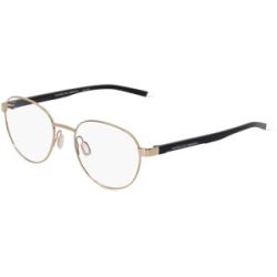 DE RIGO Vision D.A.CH. GmbH Porsche Design 8746 Unisex-Brille inkl. Gläser Vollrand Rund Metall-Gestell 53/19/145, Gold