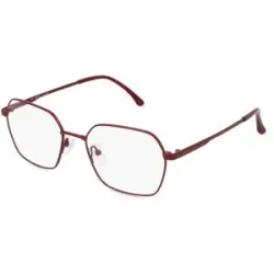 Wenzhou Bada Optical Co. , LTD Fielmann BD 562 FA Damen-Brille inkl. Gläser Vollrand Geometrisch Edelstahl-Gestell 52/18/140, Rot