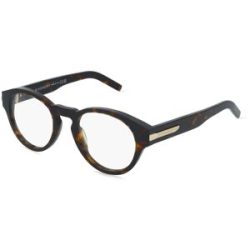Thélios Givenchy GV50063I Herren-Brille inkl. Gläser Vollrand Rund Acetat-Gestell 49/21/145, Havanna
