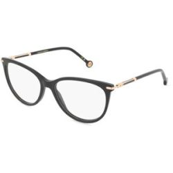 Safilo SpA Carolina Herrera 231 Damen-Brille inkl. Gläser Vollrand Butterfly Acetat-Gestell 55/16/140, Schwarz