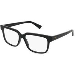 Kering Eyewear Spa Bottega Veneta  BV1256O Unisex-Brille inkl. Gläser Vollrand Quadratisch Acetat-Gestell 56/16/145, Schwarz
