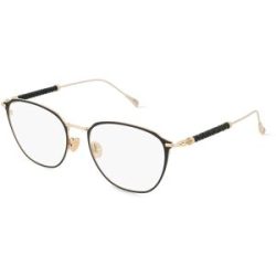 Marcolin Deutschland GmbH Tod's TO5236 Unisex-Brille inkl. Gläser Vollrand Rund Metall-Gestell 52/17/140, Schwarz