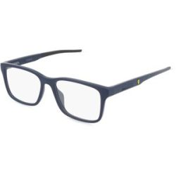 Luxottica Fashion Brillen Vertriebs GmbH Scuderia Ferrari FZ8010U Herren-Brille inkl. Gläser Vollrand Quadratisch Kunststoff-Gestell 56/17/145, Blau