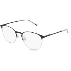 Safilo GmbH Hugo HG 1408 Herren-Brille inkl. Gläser Vollrand Panto Edelstahl-Gestell 52/19/145, Schwarz