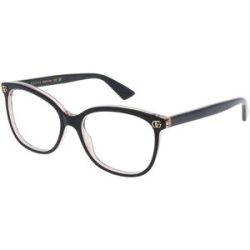 Kering Eyewear Spa Gucci GG1816O Damen-Brille inkl. Gläser Vollrand Eckig Acetat-Gestell 59/16/145, Schwarz