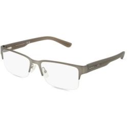Luxottica Fashion Brillen Vertriebs GmbH Armani Exchange AX1014 Herren-Brille inkl. Gläser Halbrand Quadratisch Metall-Gestell 53/17/145, Grau