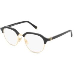Luxottica Fashion Brillen Vertriebs GmbH Miu Miu MU10XV Damen-Brille inkl. Gläser Vollrand Panto Acetat-Gestell 50/18/140, Schwarz