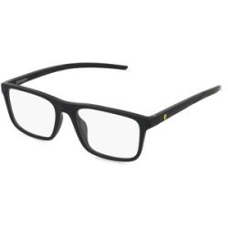 Luxottica Fashion Brillen Vertriebs GmbH Scuderia Ferrari 0FZ8001U Herren-Brille inkl. Gläser Vollrand Quadratisch Acetat-Gestell 54/18/145, Schwarz