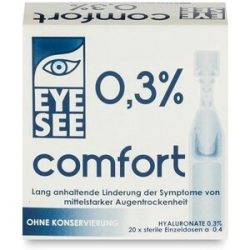 Avizor EyeSee Comfort 0,3% (0.4er Packung) Benetzung (BC 0)