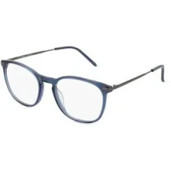 Eyestar Limited (China) Fielmann MI 059 CL Herren-Brille inkl. Gläser Vollrand Panto Acetat-Gestell 52/19/145, Blau