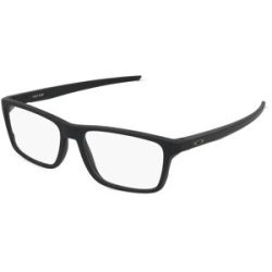 Luxottica Fashion Brillen Vertriebs GmbH Oakley OX8164 Herren-Brille inkl. Gläser Vollrand Quadratisch Kunststoff-Gestell 55/17/141, Schwarz