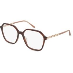 DE RIGO Vision D.A.CH. GmbH Escada ESCVESD54 Unisex-Brille inkl. Gläser Vollrand Quadratisch Kunststoff-Gestell 55/16/135, Havanna