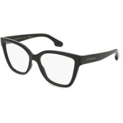 Marchon Germany GmbH Victoria Beckham VB2652 Unisex-Brille inkl. Gläser Vollrand Quadratisch Kunststoff-Gestell 55/16/140, Schwarz