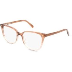 Safilo GmbH Fossil FOS 7183 Damen-Brille inkl. Gläser Vollrand Quadratisch Acetat-Gestell 53/17/140, Beige