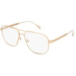 Safilo GmbH David Beckham DB 7124 Herren-Brille inkl. Gläser Vollrand Quadratisch Titan-Gestell 58/16/150, Gold