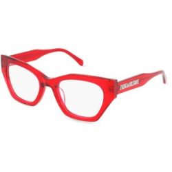 DE RIGO Vision D.A.CH. GmbH Zadig & Voltaire VZV429 Damen-Brille inkl. Gläser Vollrand Geometrisch Kunststoff-Gestell 52/21/140, Rot