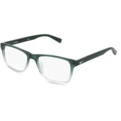 Marchon Germany GmbH Nike NIKE 1000Y Unisex-Brille inkl. Gläser Vollrand Eckig Acetat-Gestell 52/17/140, Grün