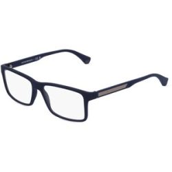 Luxottica Fashion Brillen Vertriebs GmbH Emporio Armani EA3038 Herren-Brille inkl. Gläser Vollrand Quadratisch Kunststoff-Gestell 56/16/140, Blau