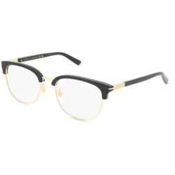 Kering Eyewear Spa Gucci GG1901OA Herren-Brille inkl. Gläser Vollrand Rund Acetat-Gestell 54/19/145, Schwarz