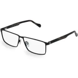 Design Eyewear Group Germany GmbH Fielmann 2180 FLEX CL Herren-Brille inkl. Gläser Vollrand Quadratisch Titan-Gestell 60/13/140, Schwarz