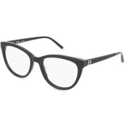 DE RIGO Vision D.A.CH. GmbH Escada VESE40 Unisex-Brille inkl. Gläser Vollrand Butterfly Acetat-Gestell 53/18/140, Schwarz
