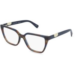 Marchon Germany GmbH Longchamp LO2785 Damen-Brille inkl. Gläser Vollrand Cat Eye Acetat-Gestell 55/16/140, Blau