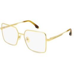 Marchon Germany GmbH Victoria Beckham VB2132 Unisex-Brille inkl. Gläser Vollrand Quadratisch Metall-Gestell 54/17/140, Gold