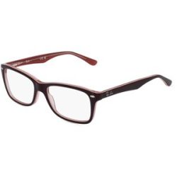 Luxottica Fashion Brillen Vertriebs GmbH Ray-Ban RX5228 Damen-Brille inkl. Gläser Vollrand Quadratisch Acetat-Gestell 50/17/140, Braun